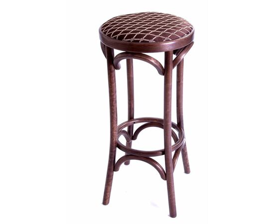 Табурет барный 750 Венский мягкий (темный тон, ткань 3 brown), изображение 3 | Интернет магазин мебели и декора LifeDekor