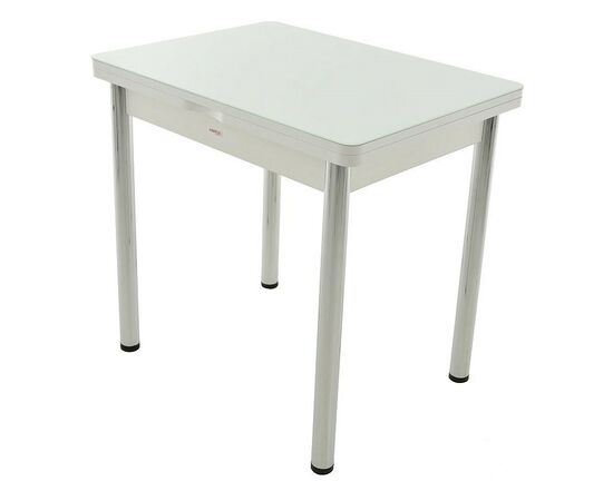 Стол «Бари» стекло, белый, изображение 2 | Интернет магазин мебели и декора LifeDekor