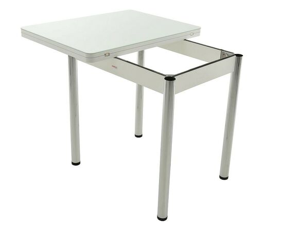 Стол «Бари» стекло, белый, изображение 3 | Интернет магазин мебели и декора LifeDekor