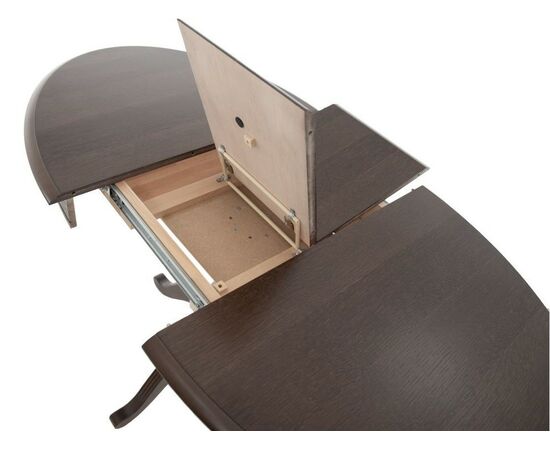 Стол «Фабрицио» эллипс 110x75, орех темный, изображение 6 | Интернет магазин мебели и декора LifeDekor