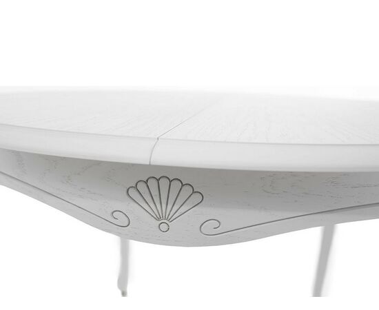 Стол «Кабриоль» круг (D 105), эмаль белая, изображение 4 | Интернет магазин мебели и декора LifeDekor