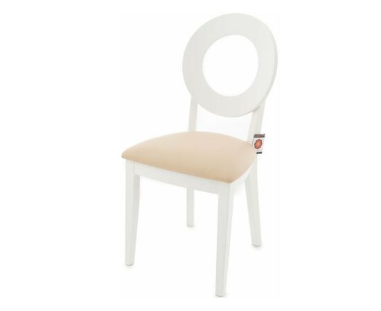 Стул «Коломбо-2», Нитро крем, эмаль белая, изображение 2 | Интернет магазин мебели и декора LifeDekor
