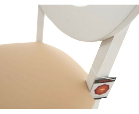 Стул «Коломбо-2», Нитро крем, эмаль белая, изображение 8 | Интернет магазин мебели и декора LifeDekor