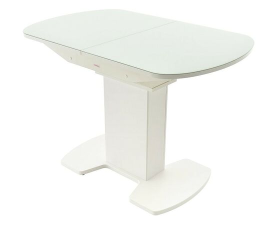 Стол «Корсика» стекло OPTI, белый, изображение 2 | Интернет магазин мебели и декора LifeDekor