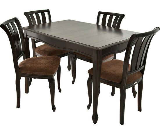 Стол «Кабриоль» 120x80, орех темный, изображение 9 | Интернет магазин мебели и декора LifeDekor