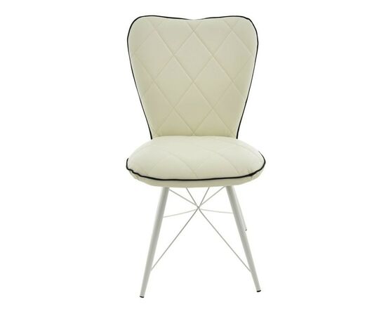 Стул «Риоха» Батлер 08/Нитро блэк, каркас белый, изображение 3 | Интернет магазин мебели и декора LifeDekor