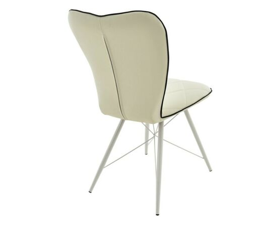 Стул «Риоха» Батлер 08/Нитро блэк, каркас белый, изображение 5 | Интернет магазин мебели и декора LifeDekor