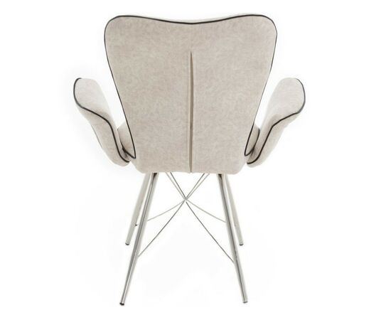 Стул «Риоха» с подлокотниками Лама 01, каркас хром, изображение 3 | Интернет магазин мебели и декора LifeDekor