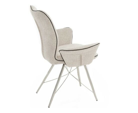 Стул «Риоха» с подлокотниками Лама 01, каркас хром, изображение 4 | Интернет магазин мебели и декора LifeDekor