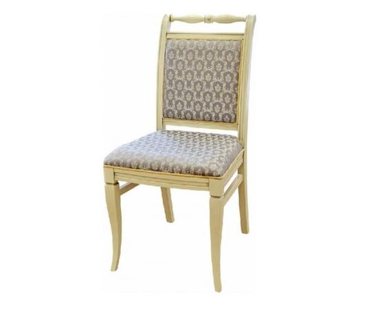 Стул «Сибарит-1», ткань Стефани 149-2, слоновая кость+золото | Интернет магазин мебели и декора LifeDekor