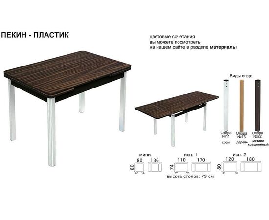 Стол «Пекин» пластик Путешествие бронзы, хром, изображение 10 | Интернет магазин мебели и декора LifeDekor