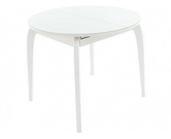 Стол «Ривьера» круг, стекло белый | Интернет магазин мебели и декора LifeDekor