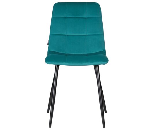 Набор 4 шт Стул обеденный DOBRIN CHILLY, Морской волны Holland 56, основание черное, Вариант: Морской волны Holland 56, основание черное, изображение 7 | Интернет магазин мебели и декора LifeDekor