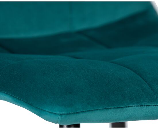 Набор 4 шт Стул обеденный DOBRIN CHILLY, Морской волны Holland 56, основание черное, Вариант: Морской волны Holland 56, основание черное, изображение 8 | Интернет магазин мебели и декора LifeDekor