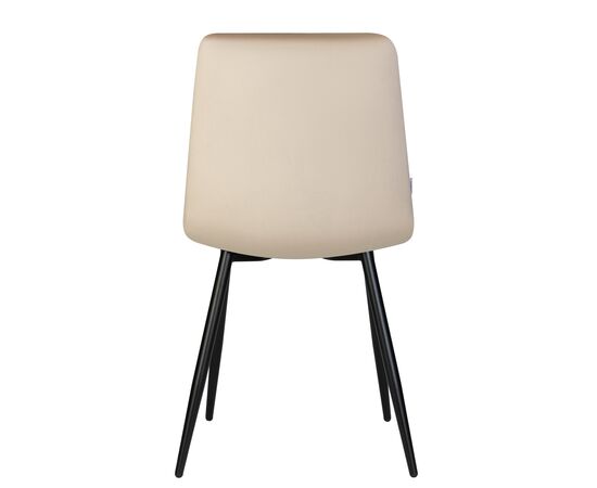 Стул обеденный DOBRIN CHILLY, Бежевый Holland 07, основание черный, изображение 6 | Интернет магазин мебели и декора LifeDekor