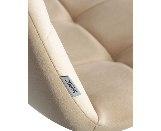 Набор 4 шт Стул обеденный DOBRIN CHILLY, Бежевый Holland 07, основание черное, Вариант: Бежевый Holland 07, основание черное, изображение 11 | Интернет магазин мебели и декора LifeDekor