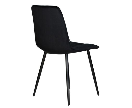 Стул обеденный DOBRIN CHILLY, Черный Holland 75, основание черное, изображение 5 | Интернет магазин мебели и декора LifeDekor