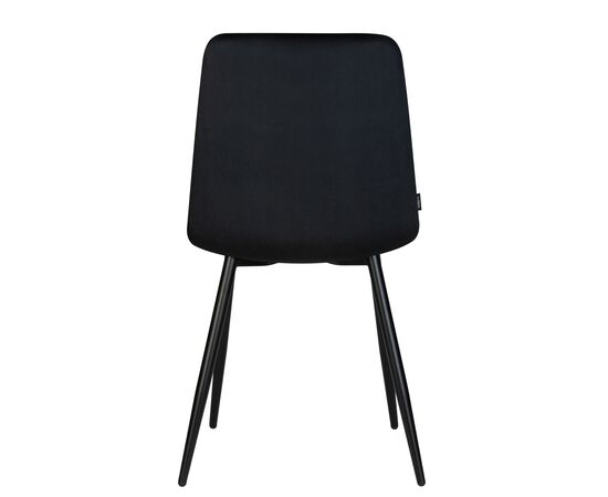 Стул обеденный DOBRIN CHILLY, Черный Holland 75, основание черное, изображение 6 | Интернет магазин мебели и декора LifeDekor