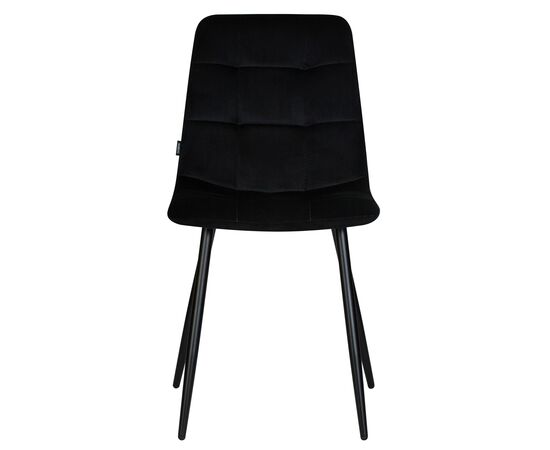 Стул обеденный DOBRIN CHILLY, Черный Holland 75, основание черное, изображение 7 | Интернет магазин мебели и декора LifeDekor