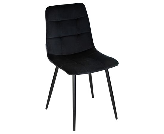 Стул обеденный DOBRIN CHILLY, Черный Holland 75, основание черное, изображение 8 | Интернет магазин мебели и декора LifeDekor