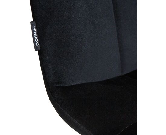 Стул обеденный DOBRIN CHILLY, Черный Holland 75, основание черное, изображение 9 | Интернет магазин мебели и декора LifeDekor