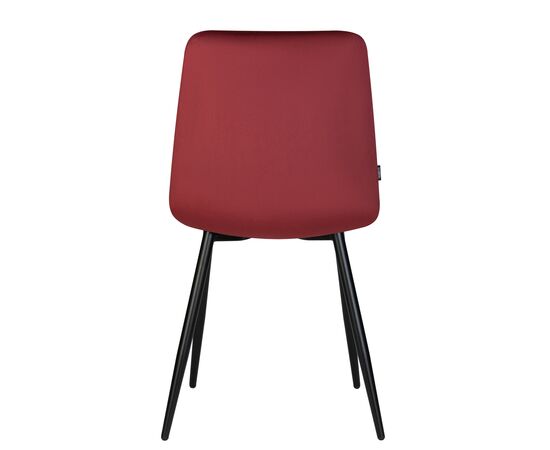 Стул обеденный DOBRIN CHILLY, Бордовый Holland 47, основание черный, изображение 7 | Интернет магазин мебели и декора LifeDekor