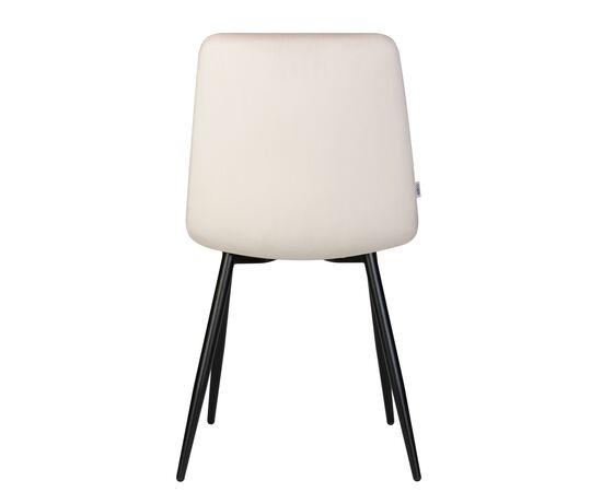 Стул обеденный DOBRIN CHILLY, Кремовый Holland 05, основание черное, изображение 6 | Интернет магазин мебели и декора LifeDekor
