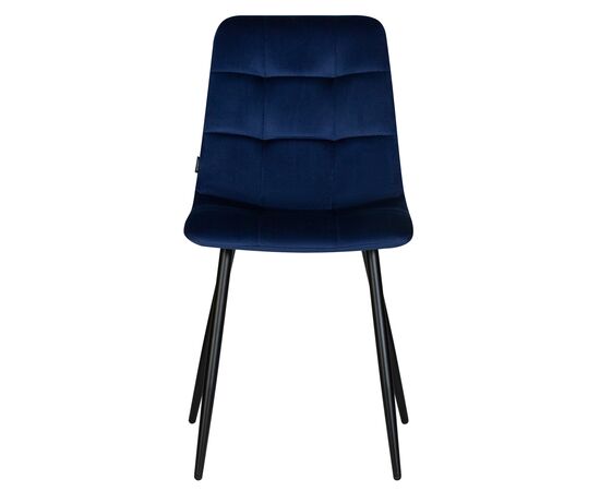 Стул обеденный DOBRIN CHILLY, Темно-синий Holland 60, основание черное, изображение 6 | Интернет магазин мебели и декора LifeDekor