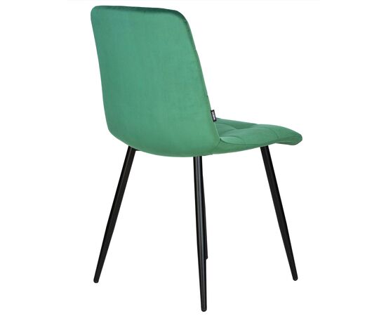 Стул обеденный DOBRIN CHILLY, Темно-зеленый Holland 30, основание черное, изображение 4 | Интернет магазин мебели и декора LifeDekor