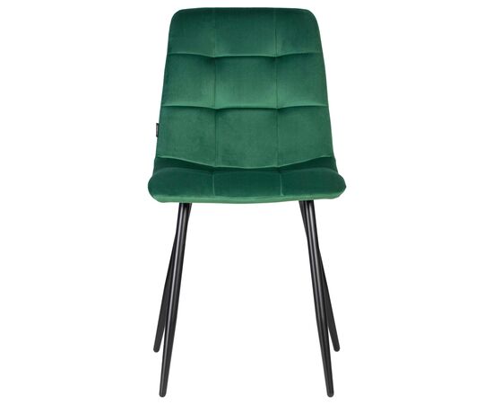 Набор 4 шт Стул обеденный DOBRIN CHILLY, Темно-зеленый Holland 30, основание черное, Вариант: Темно-зеленый Holland 30, основание черное, изображение 7 | Интернет магазин мебели и декора LifeDekor
