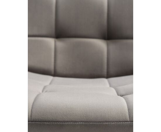 Стул обеденный DOBRIN CHILLY, Темно-серый Holland 18, основание черное, изображение 2 | Интернет магазин мебели и декора LifeDekor