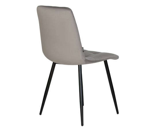 Набор 4 шт Стул обеденный DOBRIN CHILLY, Темно-серый Holland 18, основание черное, Вариант: Темно-серый Holland 18, основание черное, изображение 6 | Интернет магазин мебели и декора LifeDekor