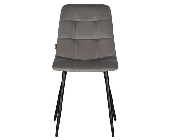 Стул обеденный DOBRIN CHILLY, Темно-серый Holland 18, основание черное, изображение 7 | Интернет магазин мебели и декора LifeDekor