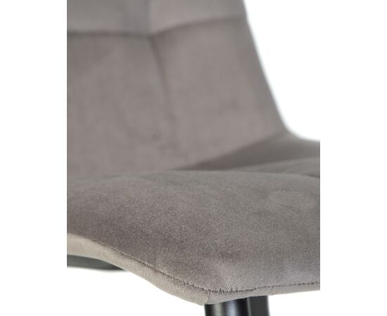 Набор 4 шт Стул обеденный DOBRIN CHILLY, Темно-серый Holland 18, основание черное, Вариант: Темно-серый Holland 18, основание черное, изображение 9 | Интернет магазин мебели и декора LifeDekor