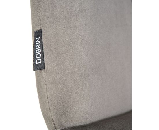 Набор 4 шт Стул обеденный DOBRIN CHILLY, Темно-серый Holland 18, основание черное, Вариант: Темно-серый Holland 18, основание черное, изображение 11 | Интернет магазин мебели и декора LifeDekor