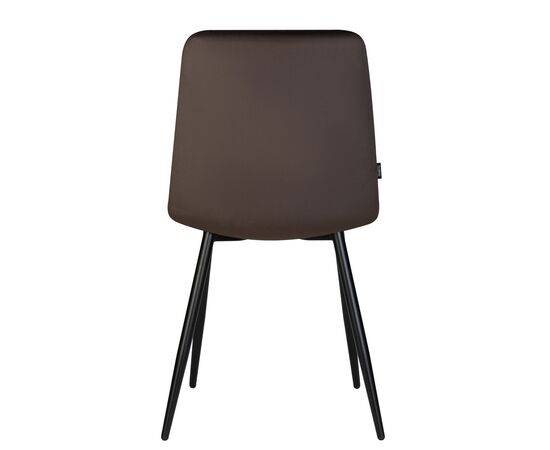 Набор 4 шт Стул обеденный DOBRIN CHILLY, Эспрессо Holland 74, основание черное, Вариант: Эспрессо Holland 74, основание черное, изображение 7 | Интернет магазин мебели и декора LifeDekor