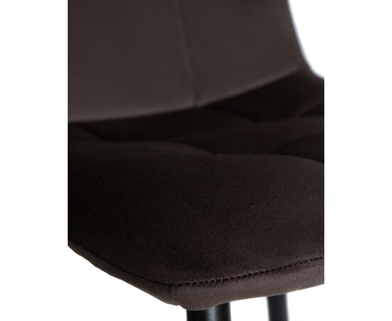 Стул обеденный DOBRIN CHILLY, Эспрессо Holland 74, основание черное, изображение 9 | Интернет магазин мебели и декора LifeDekor