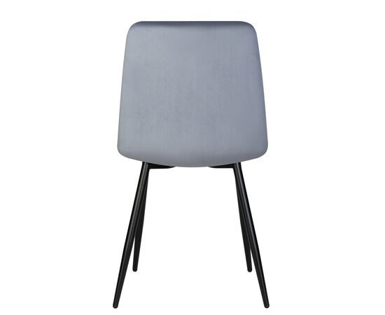 Стул обеденный DOBRIN CHILLY, Серо-голубой Holland 14, основание черное, изображение 5 | Интернет магазин мебели и декора LifeDekor