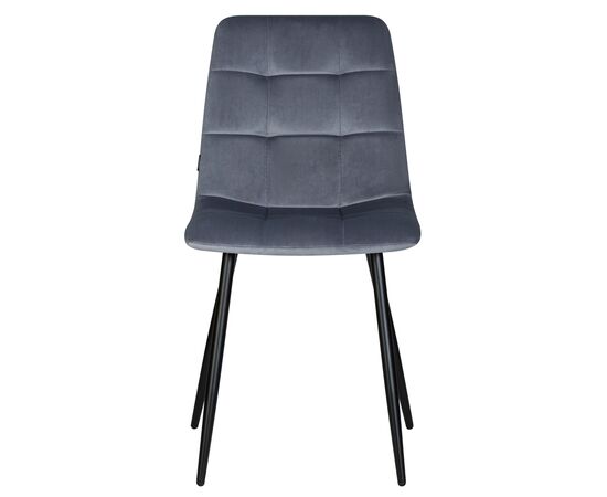 Набор 4 шт Стул обеденный DOBRIN CHILLY, Серо-голубой Holland 14, основание черное, Вариант: Серо-голубой Holland 14, основание черное, изображение 7 | Интернет магазин мебели и декора LifeDekor