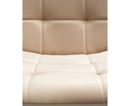 Стул обеденный DOBRIN CHILLY, Бежевый Holland 07, основание белое, изображение 9 | Интернет магазин мебели и декора LifeDekor