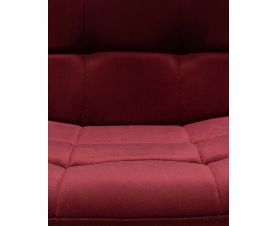 Стул обеденный DOBRIN CHILLY, Бордовый Holland 47, основание белое, изображение 2 | Интернет магазин мебели и декора LifeDekor