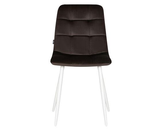 Стул обеденный DOBRIN CHILLY, Эспрессо Holland 74, основание белое, изображение 6 | Интернет магазин мебели и декора LifeDekor