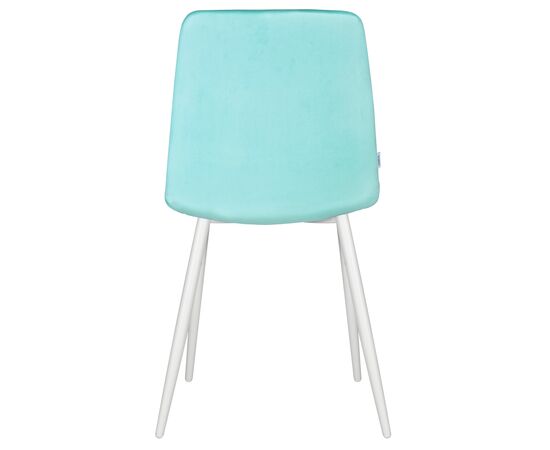 Стул обеденный DOBRIN CHILLY, Мятный Holland 50, основание белое, изображение 5 | Интернет магазин мебели и декора LifeDekor