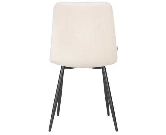 Стул обеденный DOBRIN CHILLY ROMBO, Бежевый Simple 44, основание черный, Вариант: Бежевый Simple 44, основание черный, изображение 5 | Интернет магазин мебели и декора LifeDekor