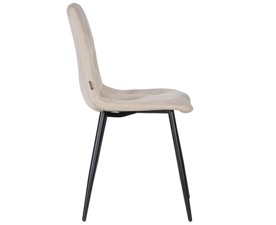 Стул обеденный DOBRIN CHILLY ROMBO, Капучино Simple 05, основание черное, Вариант: Капучино Simple 05, основание черное, изображение 3 | Интернет магазин мебели и декора LifeDekor