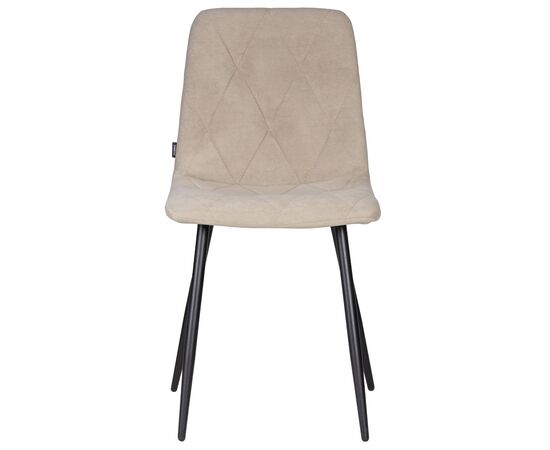 Стул обеденный DOBRIN CHILLY ROMBO, Капучино Simple 05, основание черное, Вариант: Капучино Simple 05, основание черное, изображение 6 | Интернет магазин мебели и декора LifeDekor