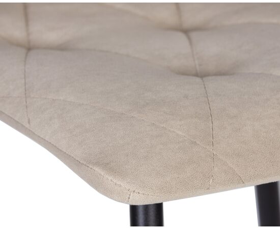 Стул обеденный DOBRIN CHILLY ROMBO, Капучино Simple 05, основание черное, Вариант: Капучино Simple 05, основание черное, изображение 7 | Интернет магазин мебели и декора LifeDekor