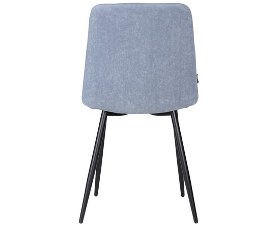 Стул обеденный DOBRIN CHILLY ROMBO, Серо-голубой Simple 26, основание черное, Вариант: Серо-голубой Simple 26, основание черное, изображение 5 | Интернет магазин мебели и декора LifeDekor