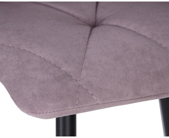 Стул обеденный DOBRIN CHILLY ROMBO, Лавандовый Simple 48, основание черное, Вариант: Лавандовый Simple 48, основание черное, изображение 7 | Интернет магазин мебели и декора LifeDekor