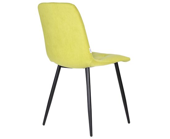Стул обеденный DOBRIN CHILLY ROMBO, Лайм Simple 14, основание черное, Вариант: Лайм Simple 14, основание черное, изображение 4 | Интернет магазин мебели и декора LifeDekor